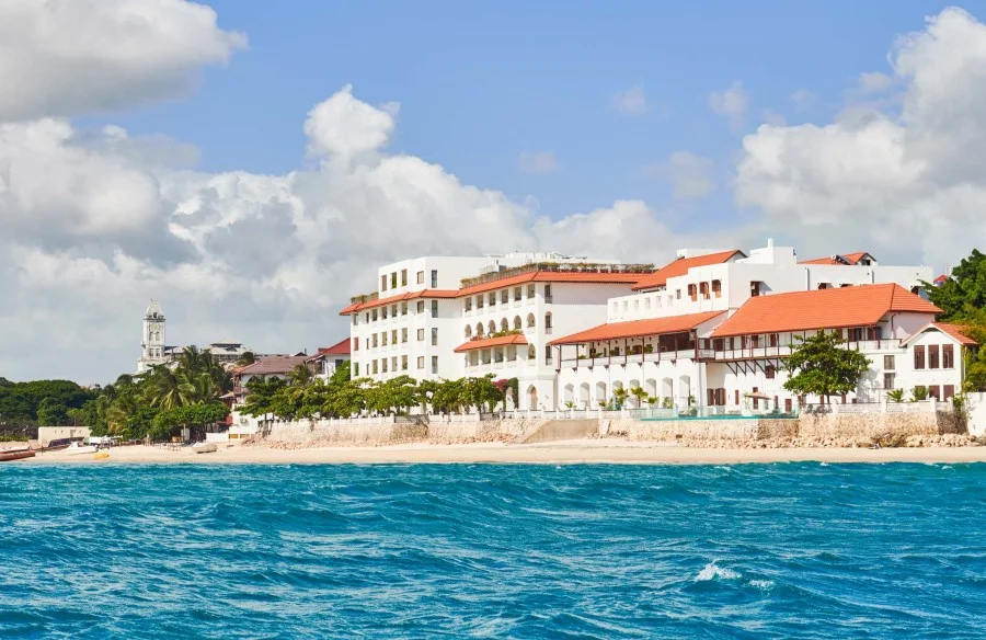 Historic buildings on the Stone Town seafront